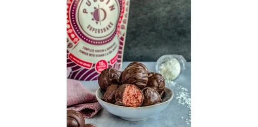 Immunförstärkande proteintryfflar med bär och protein - Recept